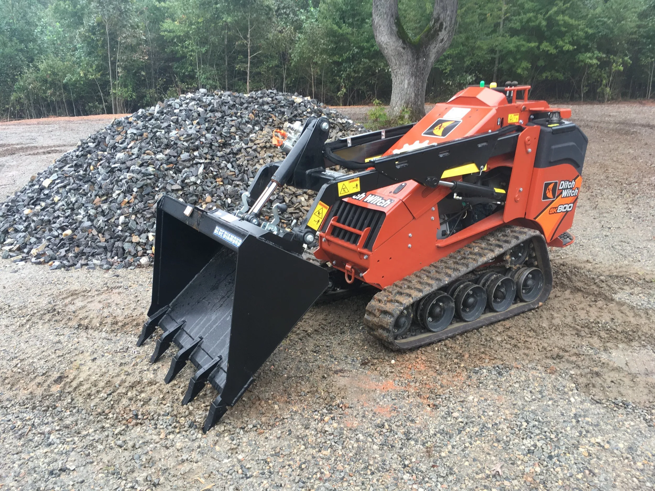 Mini skid steer ready for rental